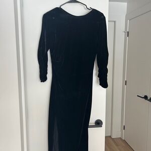 Elegant Black Velvet Dress